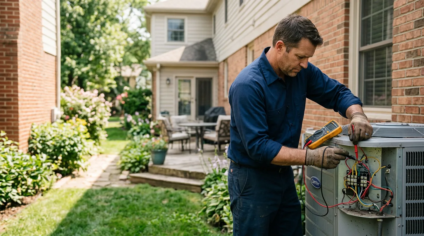 HVAC technician working near Interlachen, FL